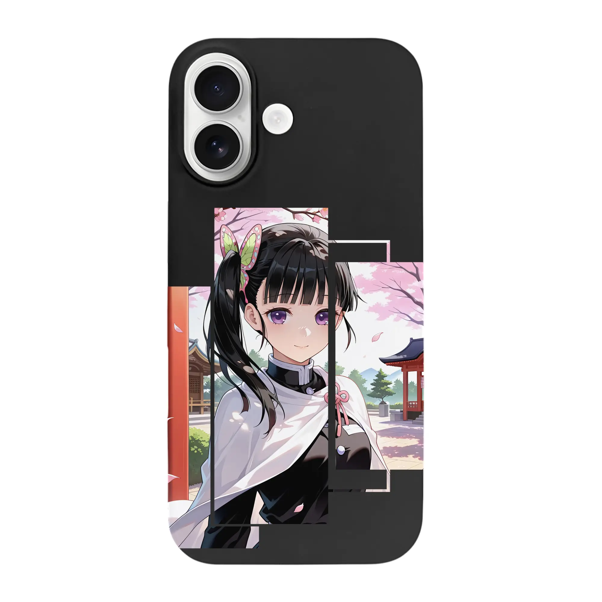 鬼滅の刃 グッズ,栗花落 カナヲ - iPhone 17 シリーズ シリコンケース 薄型 耐衝撃 指紋防止 ソフトタッチカバー 精密フィット 傷防止 保護ケース iPhone 17/17 Air/17 Pro/17 Pro Max 対応